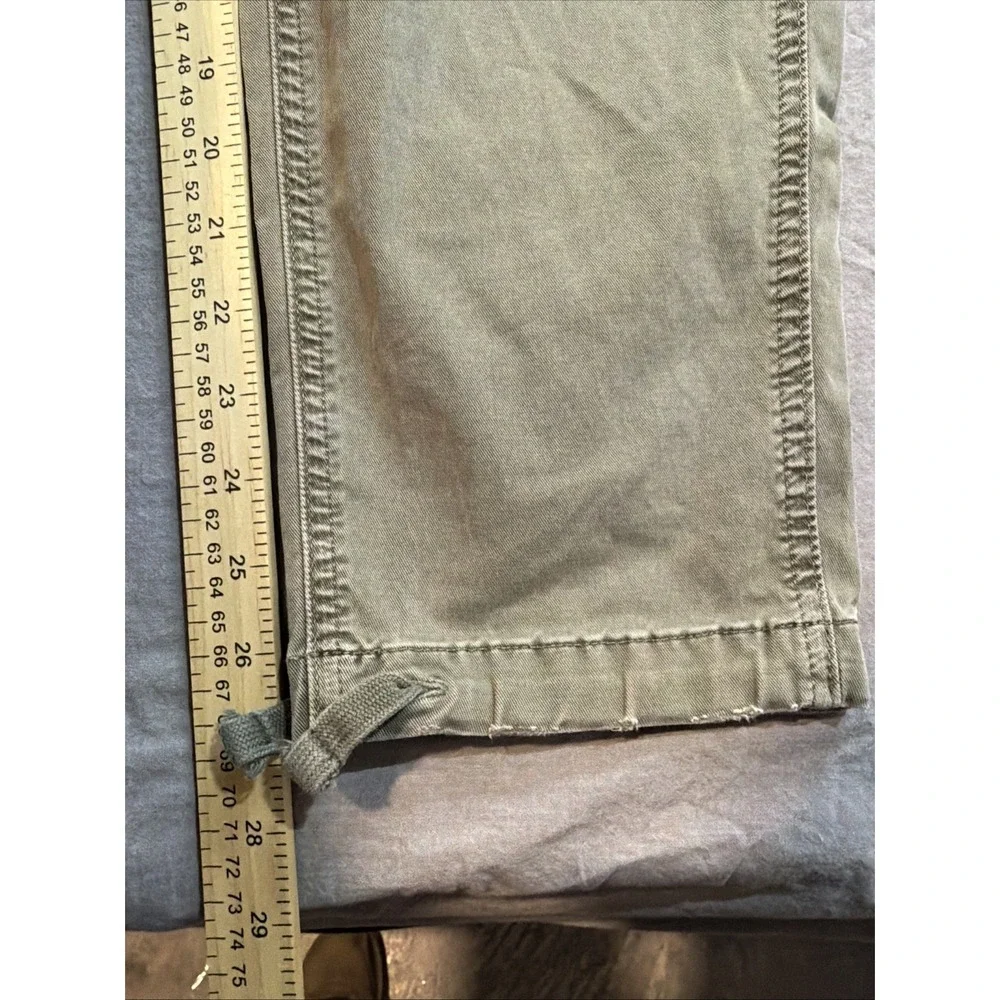 American Eagle Pants Mens 28x30 Slim Lived In Cargo Green Chino Flex Twill